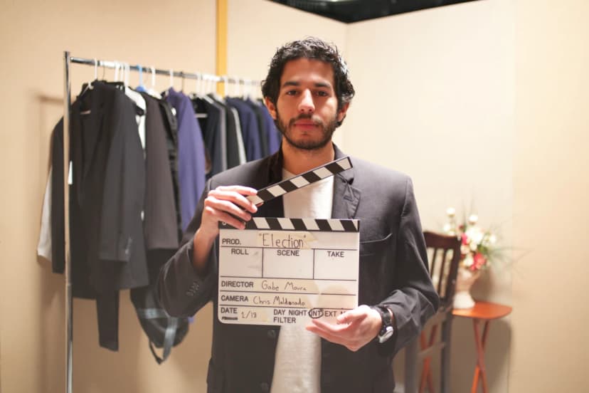 Gabe directing on set